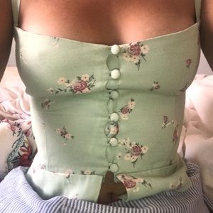 Reformation Adela top! Never worn only tried :)